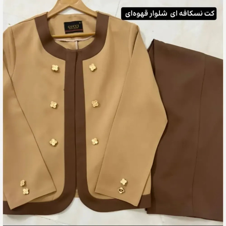 کت و شلوار زنانه مجلسی کرپ مازراتی مدل بگ در رنگبندی متنوع