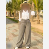 شلوار زنانه مورگان کمر کش لخت و لطیف سایز بزرگ