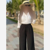 شلوار زنانه مورگان کمر کش لخت و لطیف سایز بزرگ
