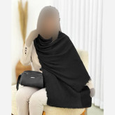 شال پلیسه لمه دار دور ریش ابعاد 175 در 75 سانتی متر