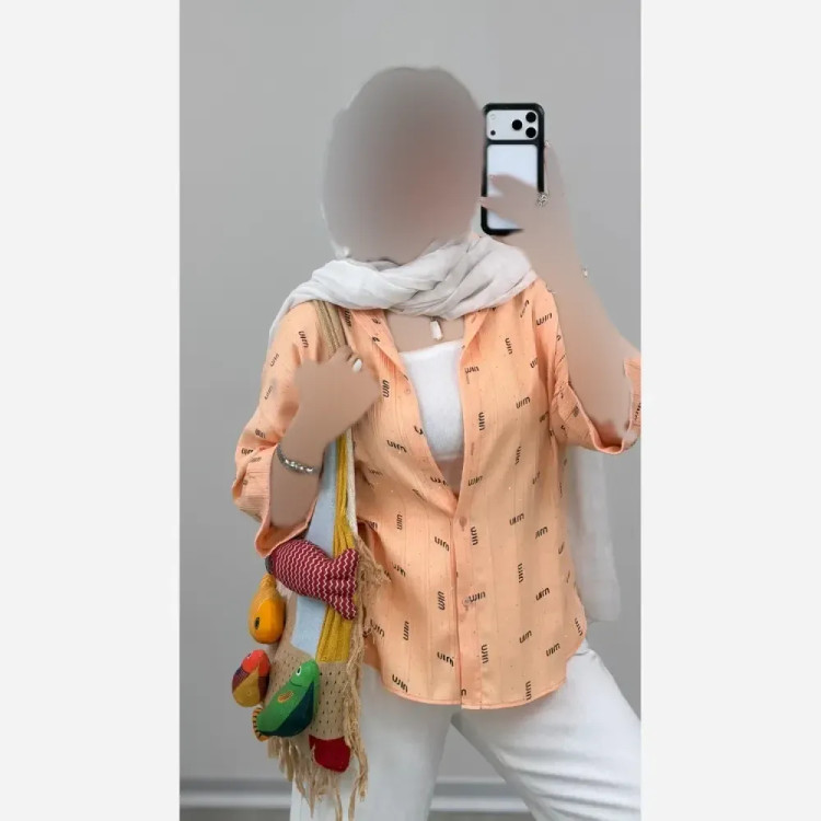 شومیز زنانه نگین دار جنس ینزی فری سایز رنگبندی پاستیلی