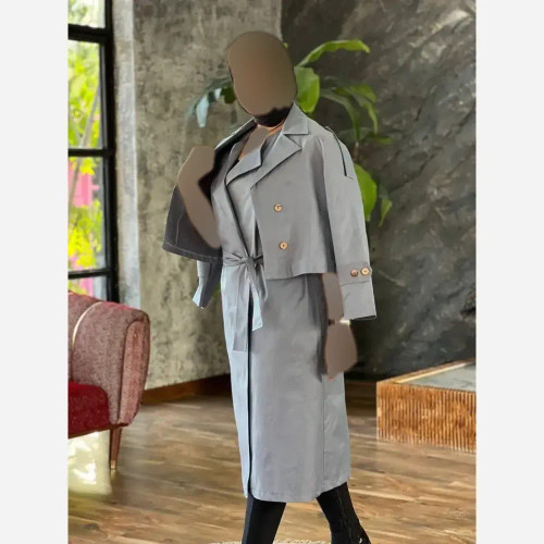 ست کت و سارافون زنانه زارا جنس تی سی ضد آب فری سایز