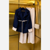 ست مانتو شلوار زنانه مدل هدی جنس مازراتی فری سایز تا 46