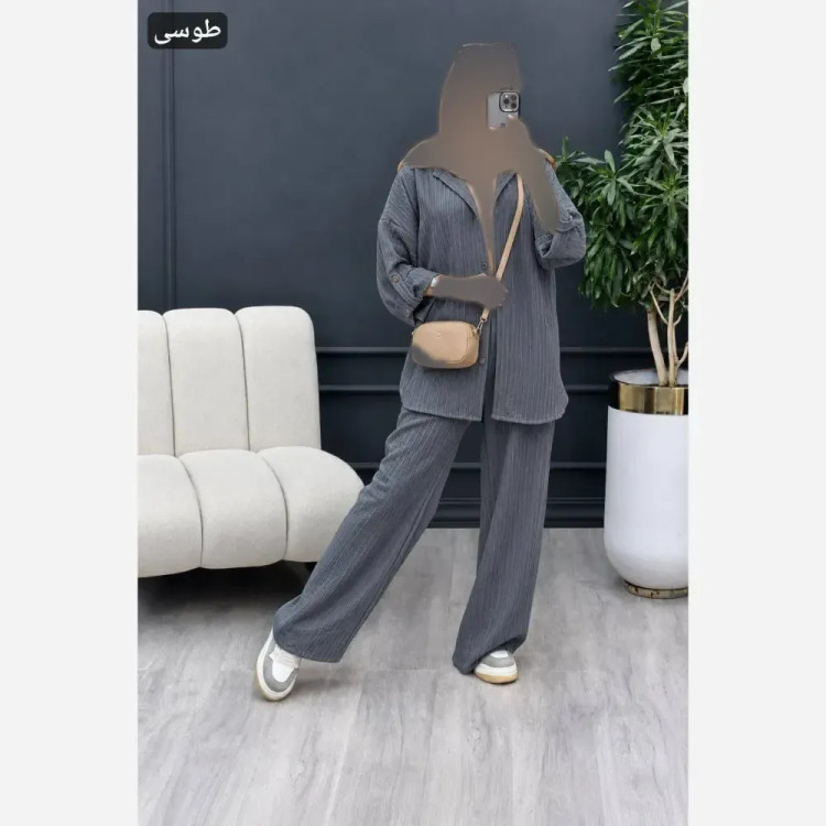 ست شومیز و شلوار زنانه مدل سحر جنس سوپرایوا درجه یک فری سایز
