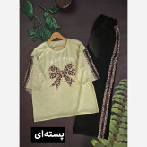 ست بلوز و شلوار زنانه مدل ویکتوریا جنس پنبه گلکسی سایز 38 تا 48
