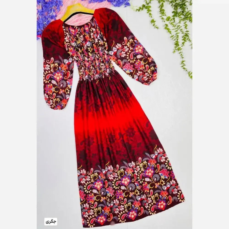 پیراهن ساحلی زنانه مدل سیمین جنس نخی سایز 38 تا 50