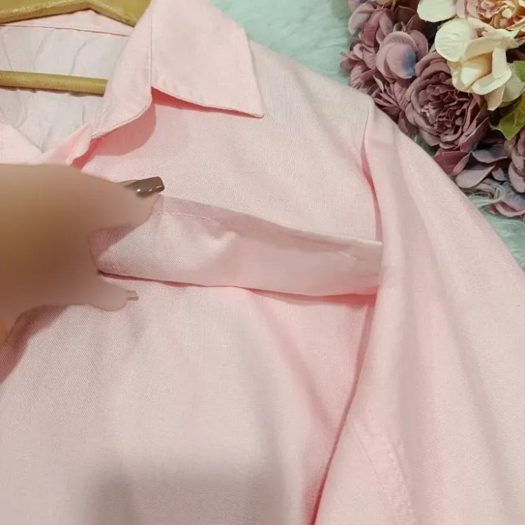 شومیز باکسی زنانه لنین نخی ترک فری سایز خنک تابستانی