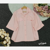 شومیز باکسی زنانه لنین نخی ترک فری سایز خنک تابستانی