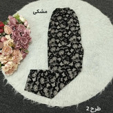 شلوار راحتی زنانه سایز بزرگ جنس برداشت نخی قواره دار فری سایز 44 تا 56