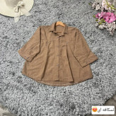 شومیز زنانه پیله دار مدل سیتا جنس شانتون فری سایز