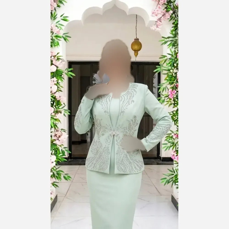 ست سارافون و کت زنانه جنس کرپ مازراتی در رنگبندی متنوع سایز 42 تا 54