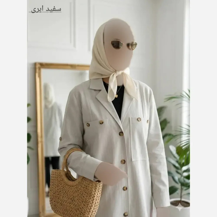 شومیز زنانه لینن مدل آریسا خنک و تابستانه سایز بزرگ 38 تا 50