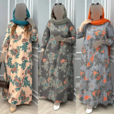 پیراهن زنانه لنین ایتالیایی مدل مینا فری سایز 38 تا 48