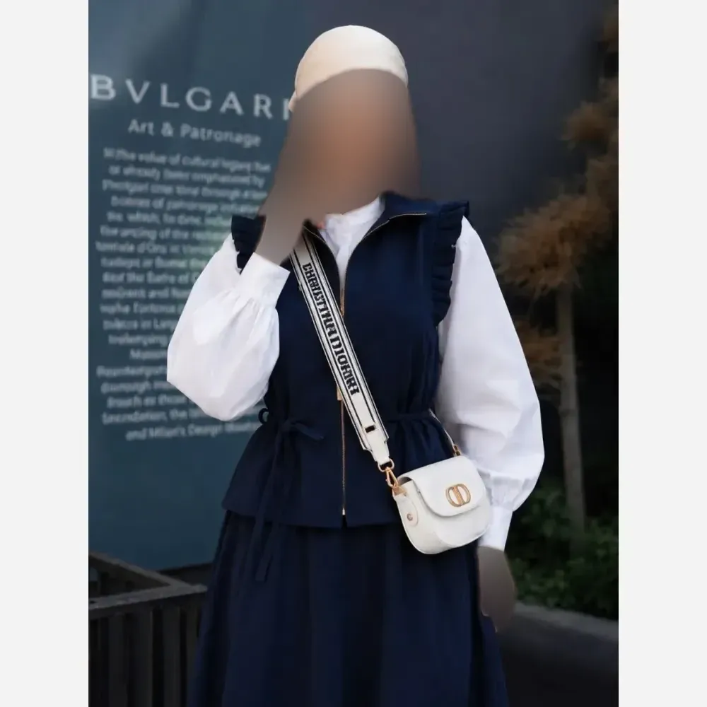 ست دو تیکه وست و دامن لنین زنانه فری سایز