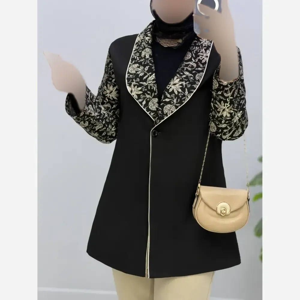 مانتو کتی زنانه مدل دیبا جنس مازراتی با خرجکار سوزندوزی نپالی
