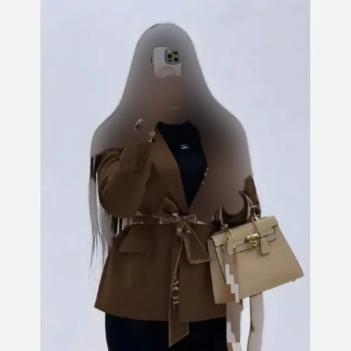 کت زنانه مدل دیور جنس کارولین فری سایز با کمربند