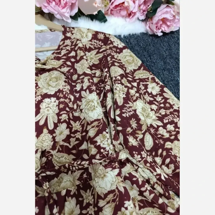 پیراهن ساحلی زنانه مدل السا جنس بوگاتی فری سایز