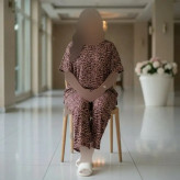 ست تیشرت و شلوار زنانه نخی نگین دار فری سایز قواره دار