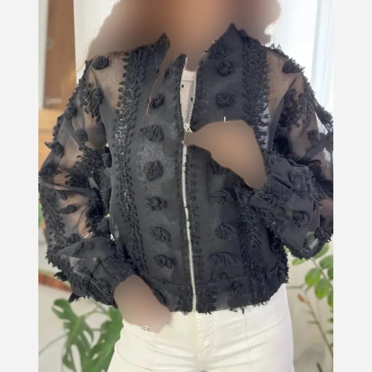 بامبر شیشه ای زنانه جنس یاخما گل برجسته فری سایز 36 تا 46