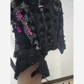 بامبر شیشه ای زنانه جنس یاخما گل برجسته فری سایز 36 تا 46