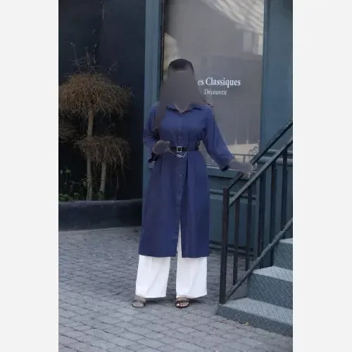 مانتو تابستانی کمر پیله دار مدل ماهرو پارچه میامی با کمربند سایز بزرگ