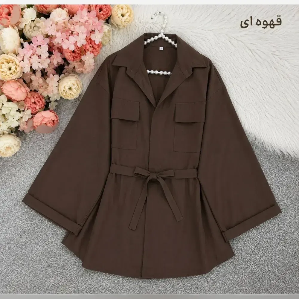 مانتو داکرون کمرگت زنانه