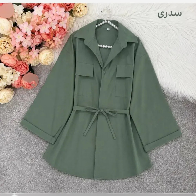 مانتو داکرون کمرگت زنانه
