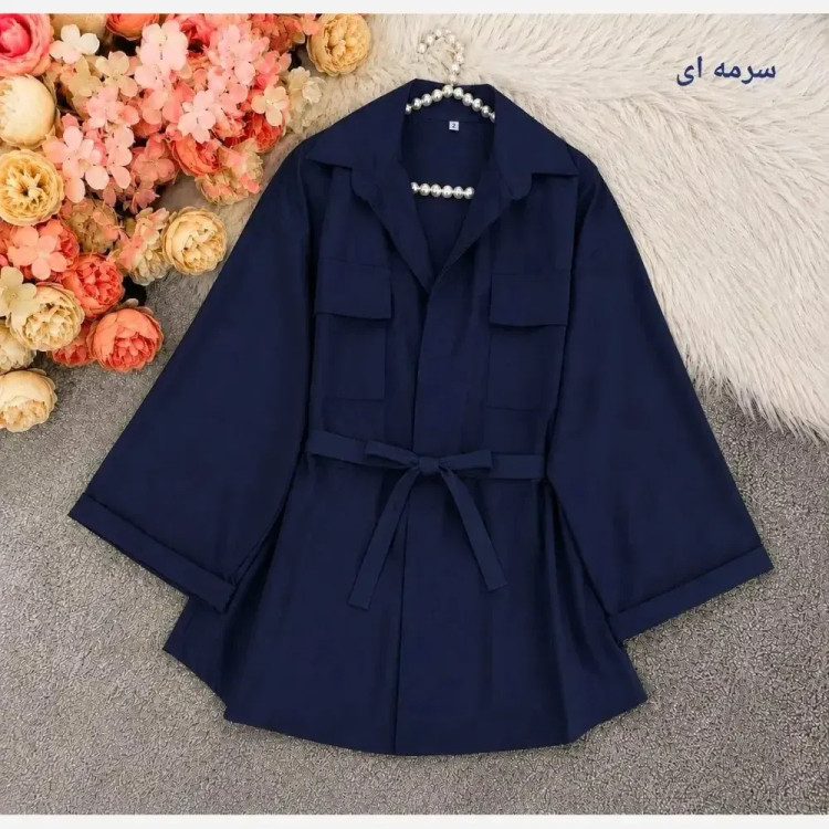مانتو داکرون کمرگت زنانه
