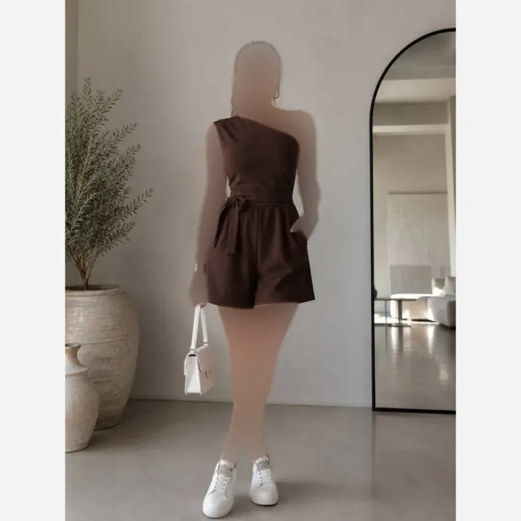 تونیک داکرون لوسی کمربنددار قد 90 سایز 38 تا 42