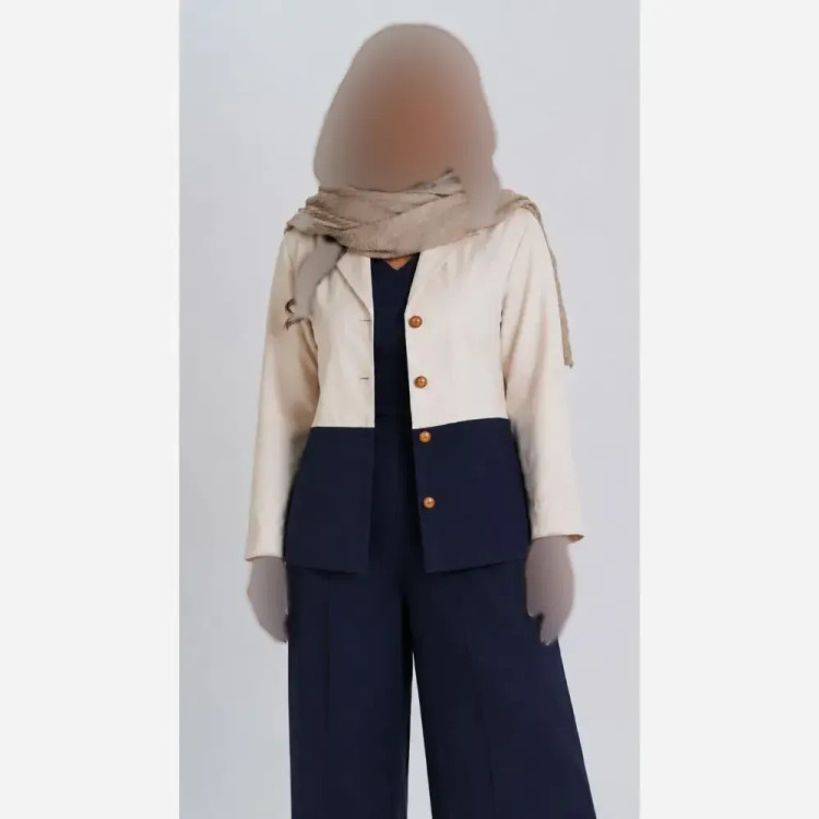کت و شلوار لینن زنانه مدل نبات سایز 40 تا 46