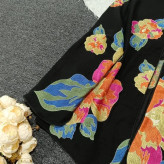 کت زنانه طرح دار جنس تافته درجه یک فری سایز