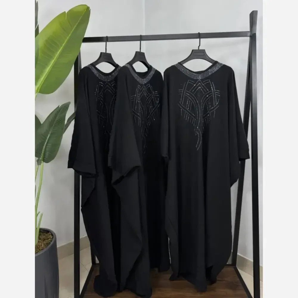 عبا بلند گلرخ جنس الیزه مشکی فری سایز
