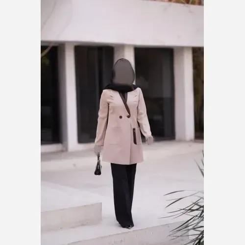 کت تک زنانه کرپ مورگان مدل آویسا