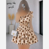 ست کراپ و دامن مجلسی زنانه کرپ حریر فری سایز