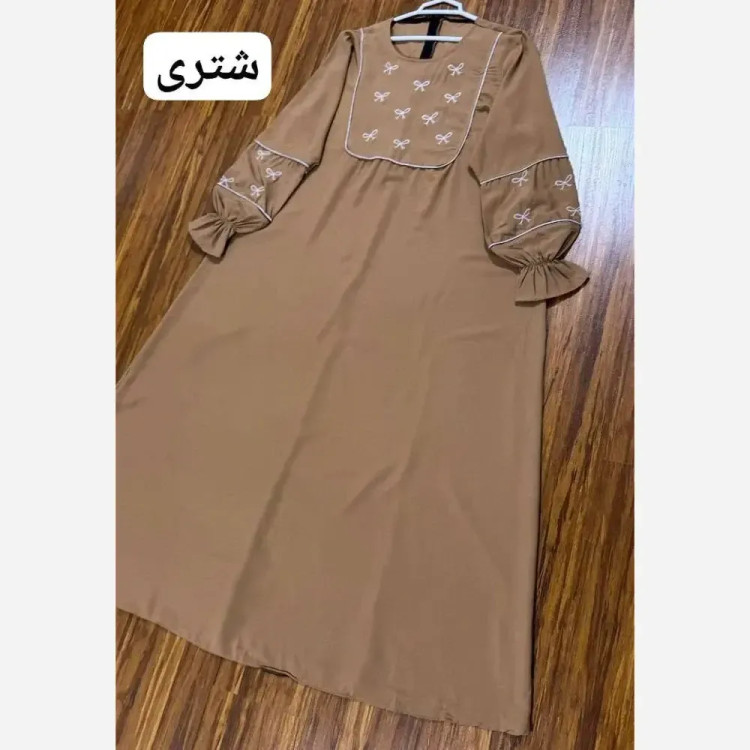 مانتو عبایی پاپیون الیزه درجه یک فری سایز