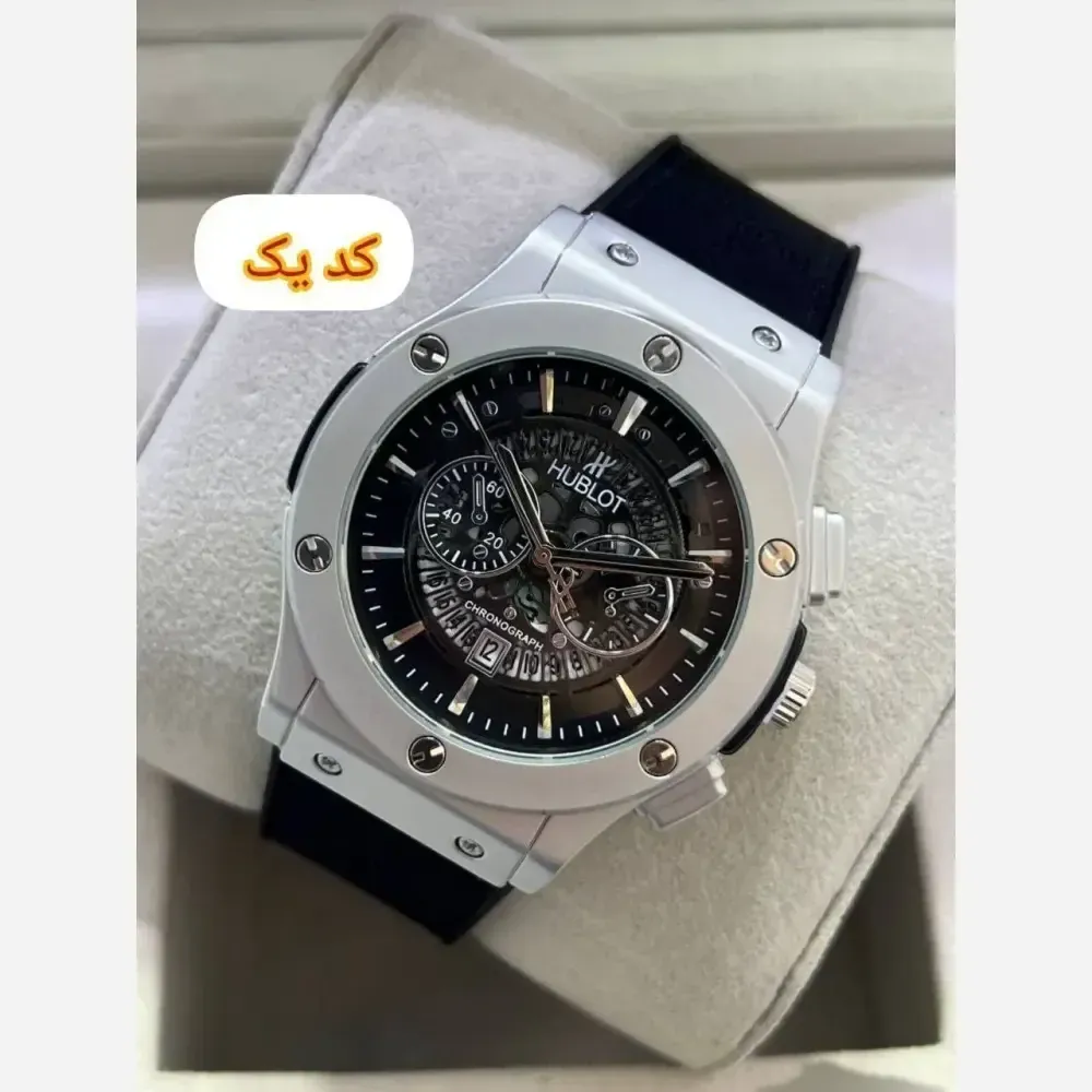 ساعت هابلوت مردانه تک موتوره طرح اتوماتیک با بند پیو و تقویم