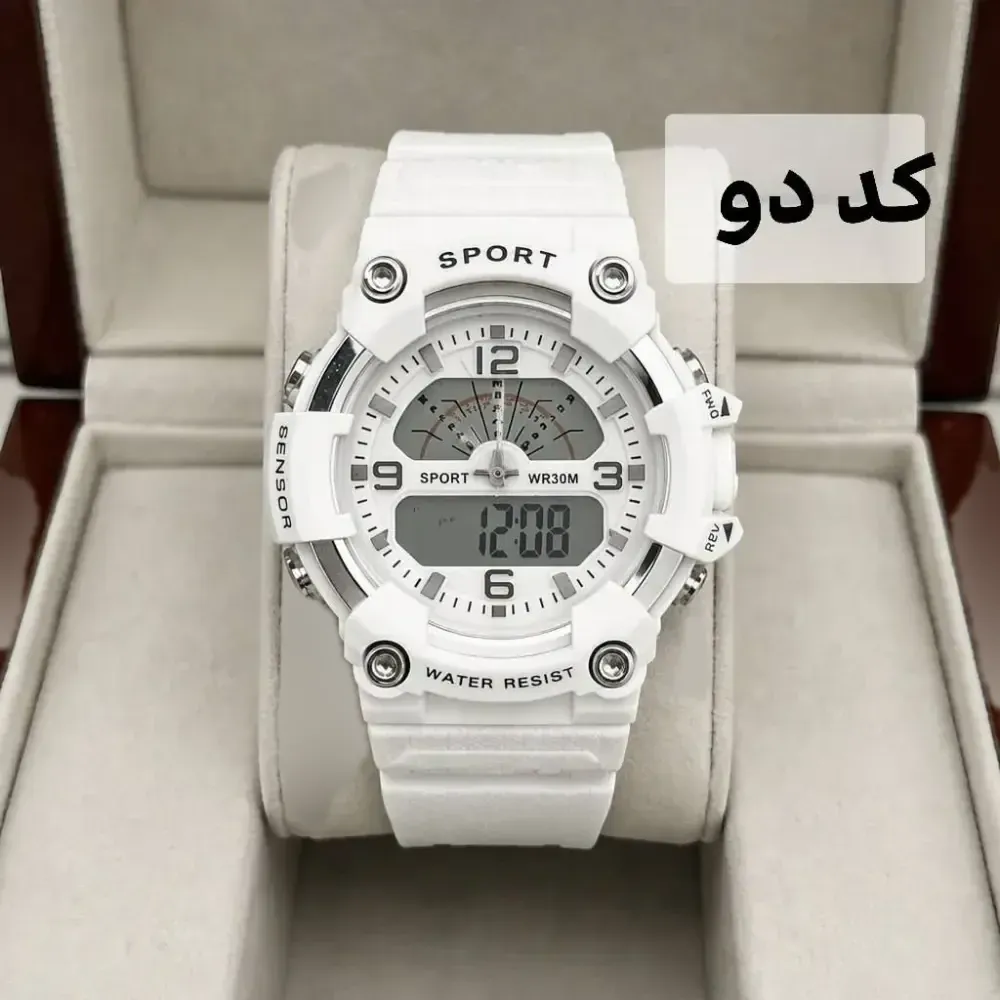 ساعت مچی اسپرت طرح جیشاک تک زمانه بند PU با جعبه و گارانتی