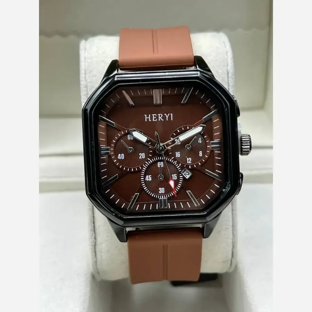 ساعت مچی مردانه هابلوت طرح HERIY اسپرت طرح سه موتوره با بند پیو و جعبه کادویی