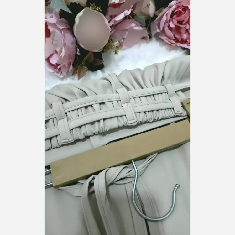 شلوار فول بگ ریزشی کرپ مورگان درجه یک زنانه