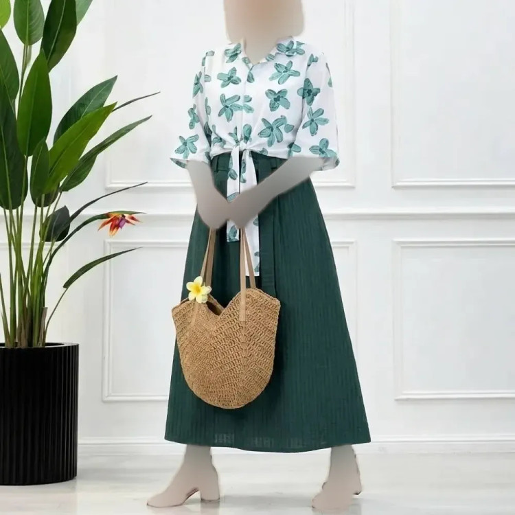 ست گره ای آیسانا شومیز نخ اسلپ دامن صوفیا شانتون فری تا 46