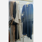 مانتو کرپ ریزشی مزون M&B مدل بهارگل سایزبندی 38 تا 56 مناسب بهار و تابستان 1405