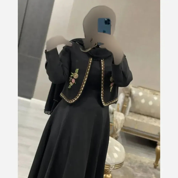 کت و سارافن زنانه همتا شانتون مشکی فری سایز 38 تا 46