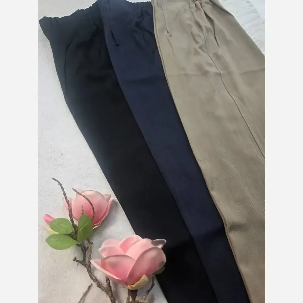 شلوار نیم بگ بزیاق جنس بزیاق درجه یک رنگی سایز بزرگ