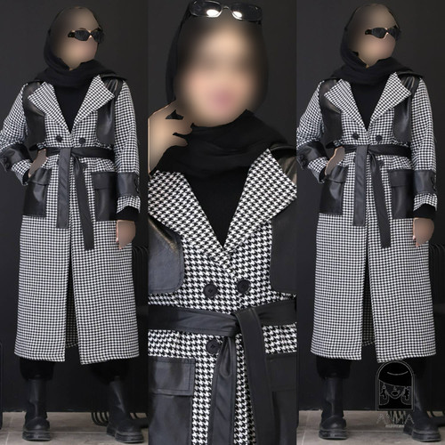 پالتو زنانه مدل آناشید جنس پیردوپل ضخیم و فری سایز