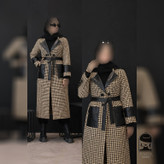 پالتو زنانه مدل آناشید جنس پیردوپل ضخیم و فری سایز