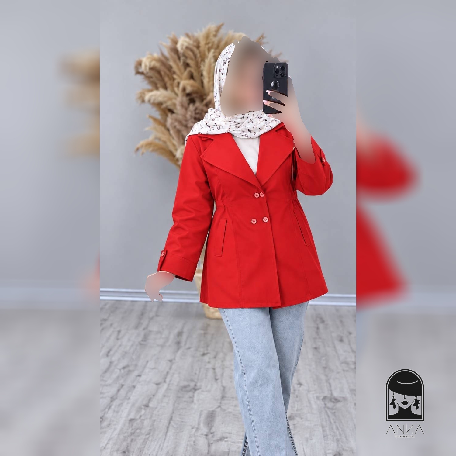 مانتو زنانه مدل کایلی جنس شیمر کتان فری سایز ۳۶تا۴۶