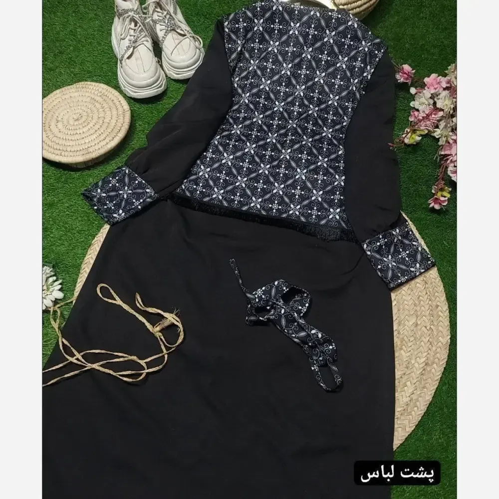 ست سه تیکه آرشیده رویه و کمربند مازراتی زیره اسکاچی رنگ نقره ای سایز 38 تا 46 فری