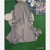 مانتو دانشجویی پاییزه مدل مد جنس هرمس اعلا سایز 38 تا 46 رنگ مشکی سرمه ای نسکافه ای قهوه ای