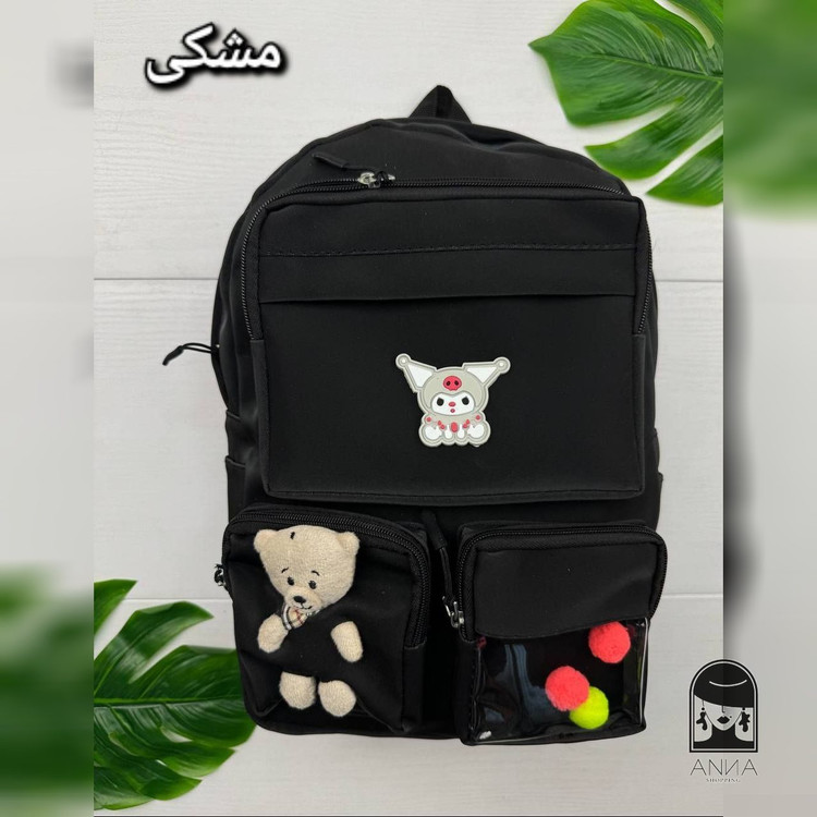 کوله زنانه مدل کرومی جنس چرم خیس