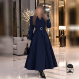 پالتو زنانه مدل رسپینا جنس کتان سایز ۱ تا ۲